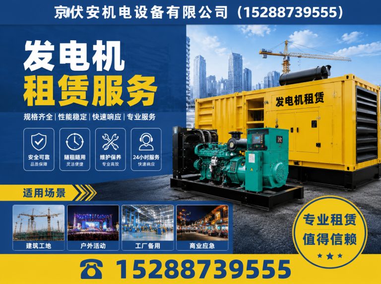 嘉峪关发电机出租展示图